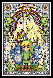 Zelda - Stained Glass Poster
