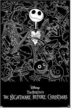 Load image into Gallery viewer, The Nightmare Before Christmas Tim Burton Black & White Poster
