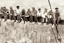 Load image into Gallery viewer, Lunch on Skyscraper Poster