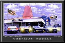 Load image into Gallery viewer, American Muscle Lighted Picture by Electric Art Gallery
