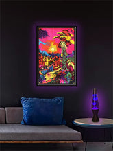 Load image into Gallery viewer, Lost Horizon - Flocked Blacklight Poster