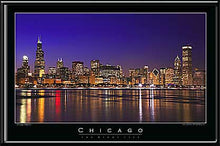 Load image into Gallery viewer, Chicago Skyline LED Wall Art