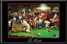 Load image into Gallery viewer, Dogs Playing Pool LED Wall Art