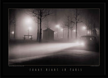 Load image into Gallery viewer, Foggy Night in Paris | Brassai Lighted Picture by Electric Art Gallery