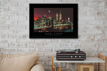 Load image into Gallery viewer, New York Brooklyn Bridge Moon by Electric Art Gallery