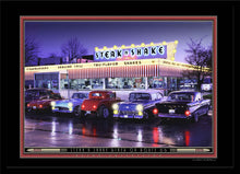 Load image into Gallery viewer, Steak'n Shake Diner- Lighted Picture by Electric Art Gallery