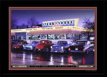 Load image into Gallery viewer, Steak'n Shake Diner- Lighted Picture by Electric Art Gallery