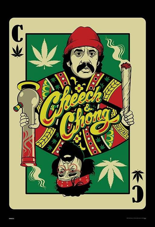 【額縁付き】A2 ポスター Cheech & Chong チーチョン 1 Cheech & Chong - Playing Card – Poster Shoppe
