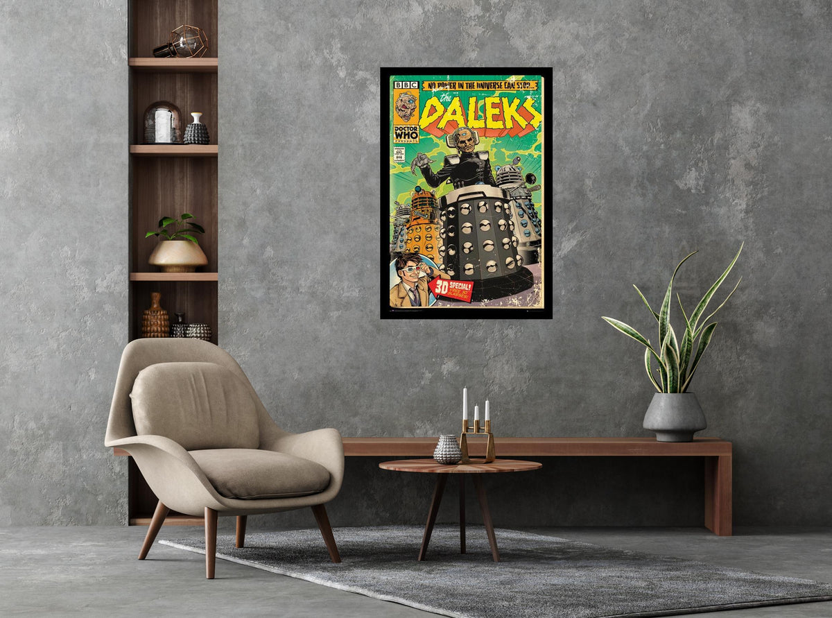 Doctor Who Daleks Comic Poster - Mall Art Store – Poster Shoppe, image size:1200x891