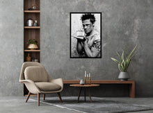 Load image into Gallery viewer, Fight Club Brad Pitt Soap Movie Black & White Poster