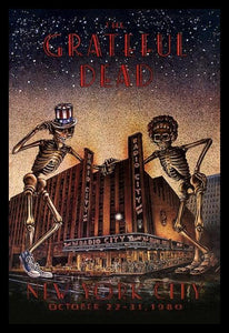 Grateful Dead Radio City Music Hall Concert Poster October 22-31,1980 Poster