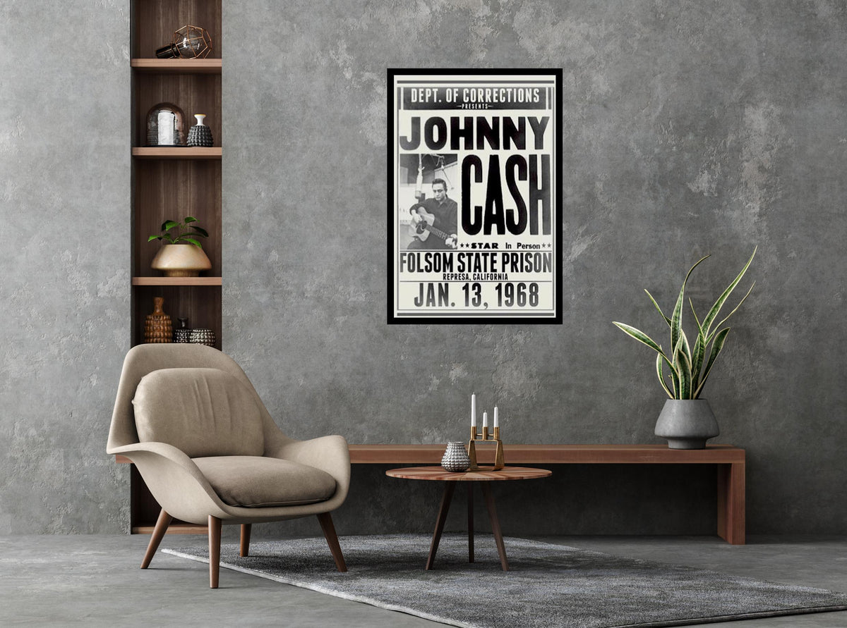 Johnny Cash Poster - Mall Art Store – Poster Shoppe