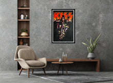 Load image into Gallery viewer, Kiss Neon - Flocked Blacklight Poster