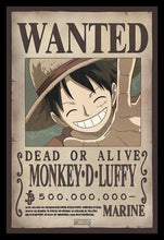Load image into Gallery viewer, One Piece - Monkey Luffy - Wanted Poster