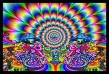 Load image into Gallery viewer, Trippy Hippie Fractal Poster
