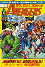 Load image into Gallery viewer, Avengers 100th Issue Poster - Rolled