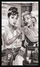 Load image into Gallery viewer, Marilyn / Audrey Tattoo Poster - Mall Art Store