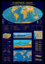 Load image into Gallery viewer, Earthquakes Chart Poster - Black
