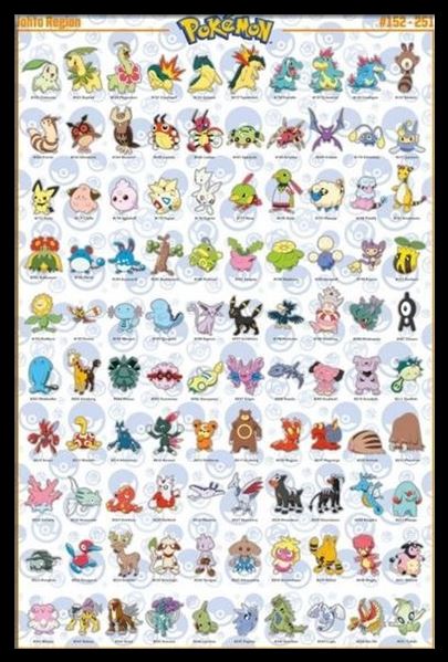 Pokemon - JOHTO Poster - Mall Art Store – Poster Shoppe