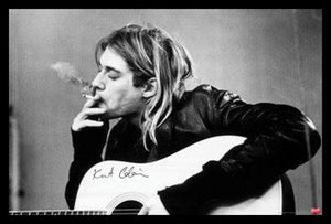 Nirvana - Kurt Cobain Smoking Poster