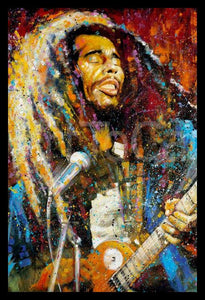 Bob Marley - Paint Splash Poster