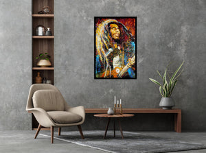 Bob Marley - Paint Splash Poster