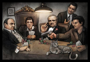 Gangsters Playing Poker Poster