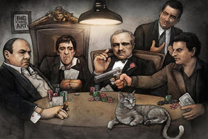 Gangsters Playing Poker Poster