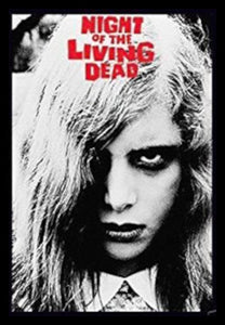 Night of the Living Dead Girl Zombie Horror Movie Poster Black & White Poster