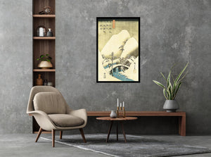 Hiroshige Snowy Landscape Poster