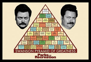 Parks & Rec Swanson Pyramid (17x11) Poster