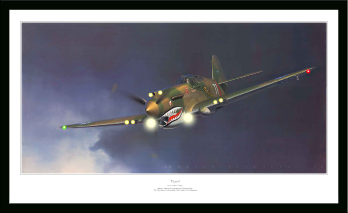 P-40 Flying Tiger LED Wall Art by Electric Art Gallery