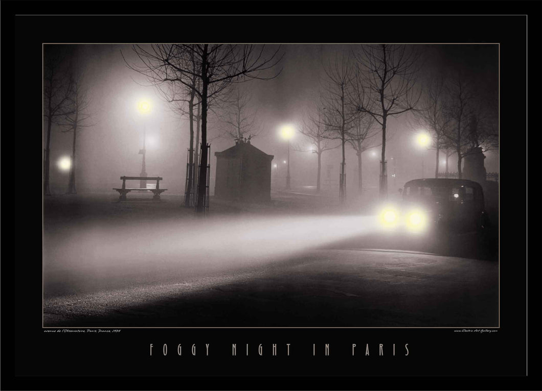 Foggy Night in Paris | Brassai Lighted Picture by Electric Art