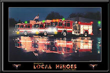 Load image into Gallery viewer, Local Heroes Night Run Fire Trucks
