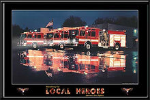 Load image into Gallery viewer, Local Heroes Night Run Fire Trucks
