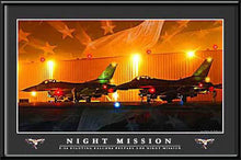 Load image into Gallery viewer, Night Mission F-16 Fighting Falcon by Electric Art Gallery
