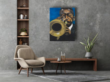 Load image into Gallery viewer, Roy Hargrove Blue Canvas
