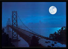 Load image into Gallery viewer, San Francisco Moon Skyline by Electric Art Gallery
