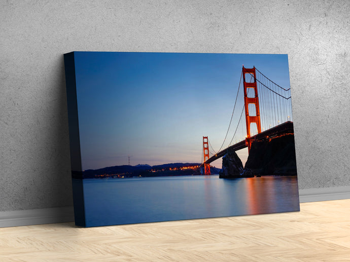 Golden Gate Bridge at Sunset Canvas