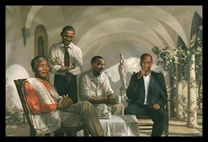 Civil Rights Pioneers - Mandela, Malcolm X, Obama, Martin Luther King Poster