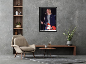Nirvana [eu] - Cobain Mic 1993 Poster