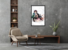 Load image into Gallery viewer, Demon Slayer Embrace Poster
