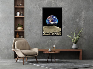Earth from Moon Poster