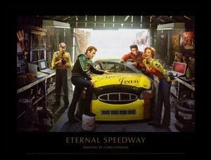 Eternal Speedway - Marilyn Monroe, Elvis, James Dean, Bogart Poster