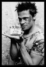 Load image into Gallery viewer, Fight Club Brad Pitt Soap Movie Black &amp; White Poster
