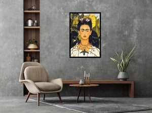 Frida Kahlo - Self Portrait with Animals Poster
