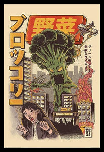 Illustrata Broccozilla Poster