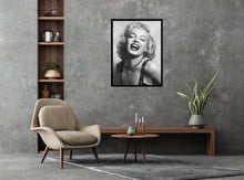 Load image into Gallery viewer, Marilyn Monroe Black and White Poster
