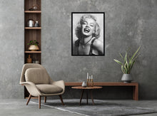 Load image into Gallery viewer, Marilyn Monroe Black and White Poster
