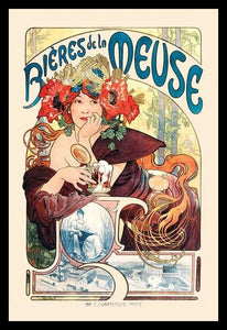 Bieres de la Meuse - Mucha Poster